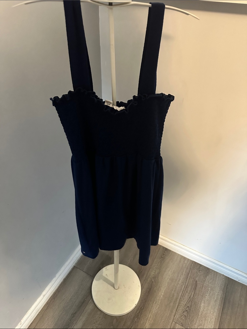 Roxy Navy Smocked Ruffle Strap dress - Picture 4 of 6